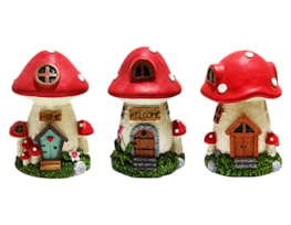 Wholesale Resin Mushroom House 17cm Wholesale Resin Mushroom House 17cm