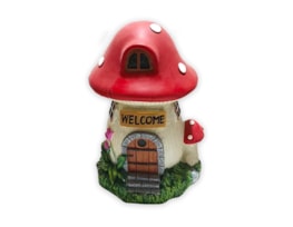 Wholesale Resin Mushroom House 17cm Wholesale Resin Mushroom House 17cm