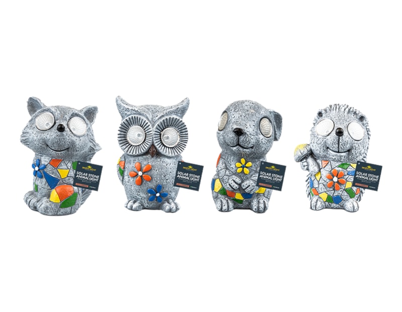 Wholesale Stone-Look Animal Solar Light 13.5cm CDU Wholesale Stone-Look Animal Solar Light 13.5cm CDU