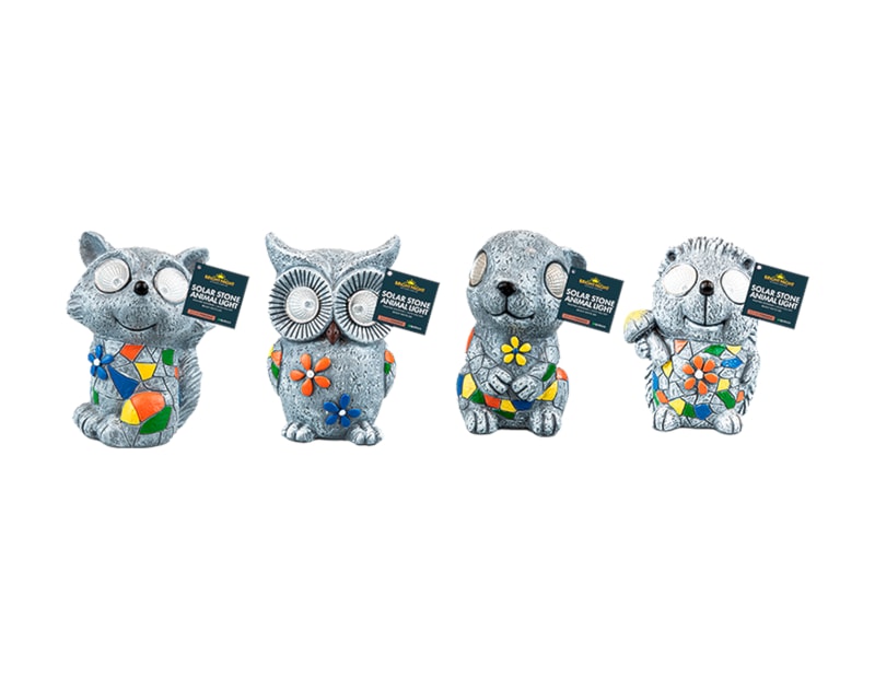 Wholesale Stone-Look Animal Solar Light 13.5cm CDU Wholesale Stone-Look Animal Solar Light 13.5cm CDU