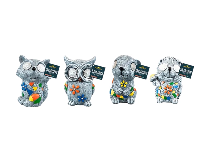 Wholesale Stone-Look Animal Solar Light 13.5cm CDU Wholesale Stone-Look Animal Solar Light 13.5cm CDU