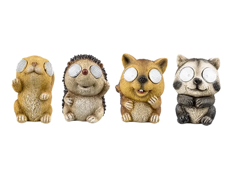Wholesale Forest Animal Solar Light 11cm CDU