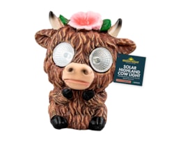 Wholesale Highland Cow Solar Light 10cm CDU