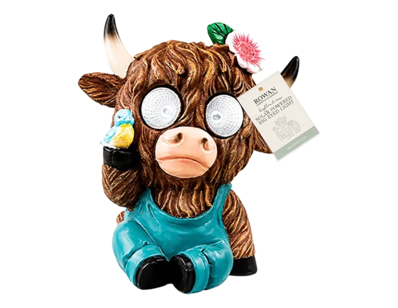 Wholesale Highland Cow Solar Light 22cm Wholesale Highland Cow Solar Light 22cm