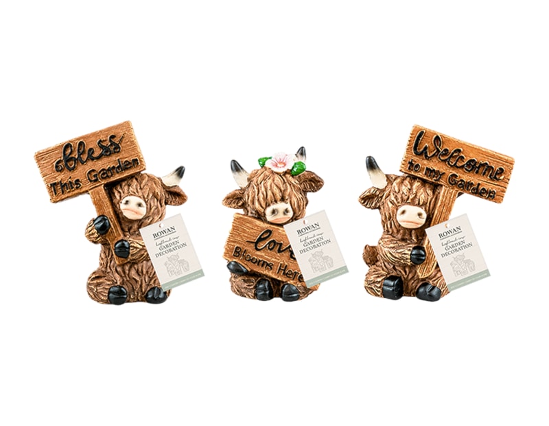 Wholesale Highland Cow Decoration 9cm CDU Wholesale Highland Cow Decoration 9cm CDU