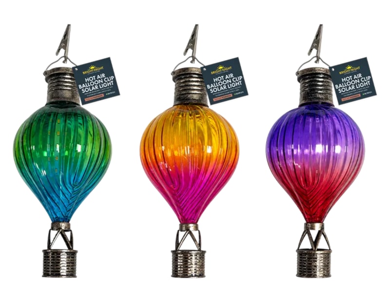 Wholesale Hot Air Balloon Clip Solar Light CDU Wholesale Hot Air Balloon Clip Solar Light CDU