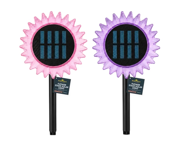 Flower Stake Solar Light 38cm CDU
