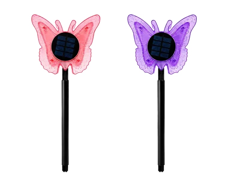 Butterfly Stake Solar Light  38cm CDU