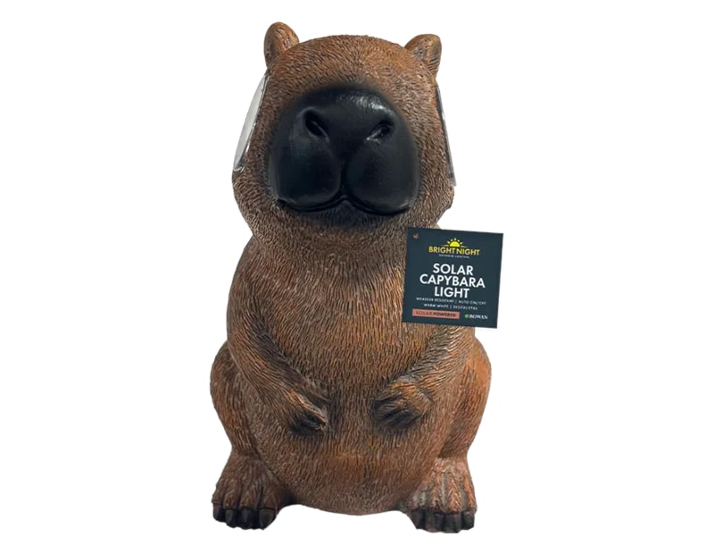 Wholesale Capybara Solar LED Light with Digital Eyes 14.5cm CDU Wholesale Capybara Solar LED Light with Digital Eyes 14.5cm CDU