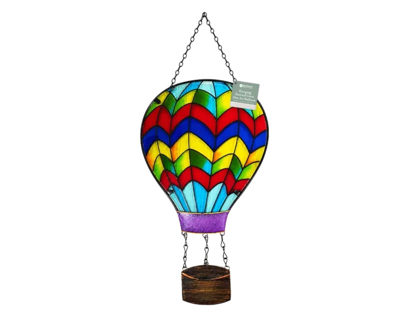 Hanging Stained Glass Hot Air Balloon CDU Hanging Stained Glass Hot Air Balloon CDU
