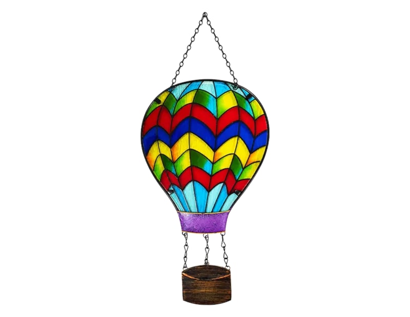 Hanging Stained Glass Hot Air Balloon CDU