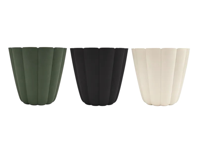 Plastic Ribbed Plant Pot 29cm CDU