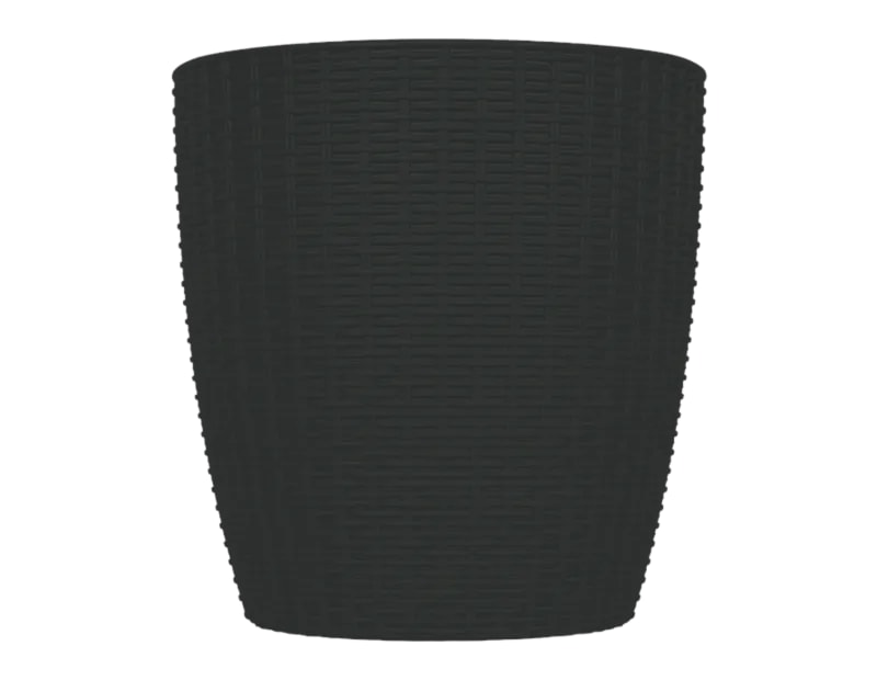 Rattan Effect Plant Pot 28cm