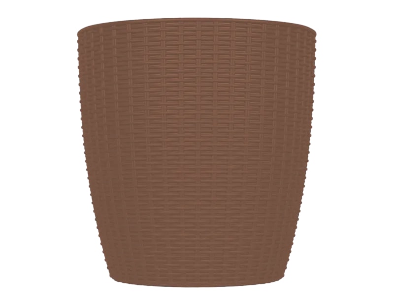 Rattan Effect Plant Pot 28cm