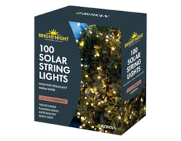 100 LED Solar String Lights Warm White CDU