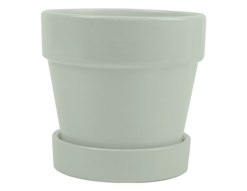 Wholesale Bright Ceramic Plant Pot & Saucer Wholesale Bright Ceramic Plant Pot & Saucer