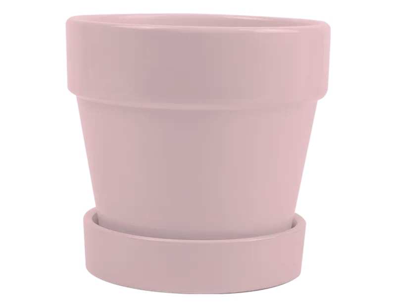 Wholesale Bright Ceramic Plant Pot & Saucer Wholesale Bright Ceramic Plant Pot & Saucer