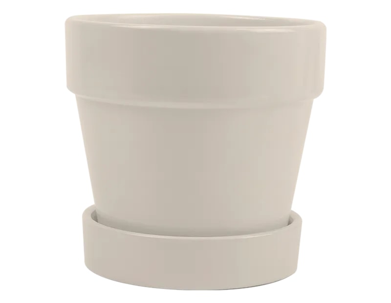 Wholesale Bright Ceramic Plant Pot & Saucer