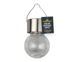 Wholesale Solar Clear Glass Crackle Ball Light Wholesale Solar Clear Glass Crackle Ball Light