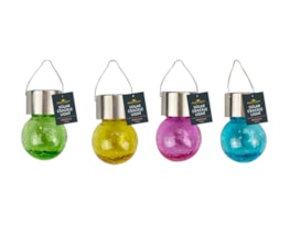 Wholesale Solar Coloured Glass Crackle Ball Light
