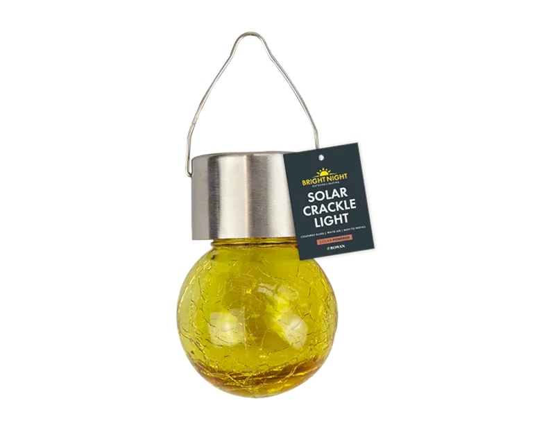 Wholesale Solar Coloured Glass Crackle Ball Light Wholesale Solar Coloured Glass Crackle Ball Light