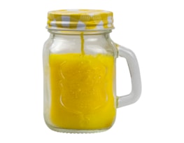 Wholesale Mini Gingham Citronella mason jar candle Wholesale Mini Gingham Citronella mason jar candle