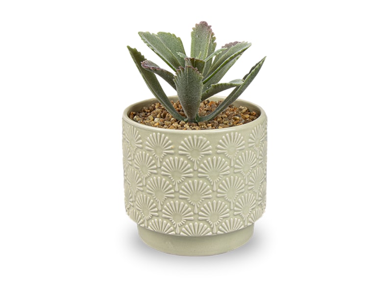 Wholesale Artificial Plant in Dolomite Textured Pot Wholesale Artificial Plant in Dolomite Textured Pot