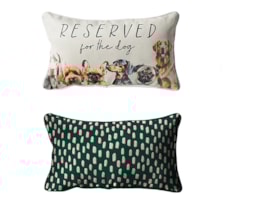 Wholesale Dog Print Cushion 44cm x 23cm