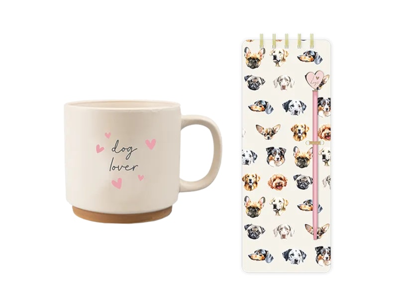 Wholesale Dog Mug and Notebook Set Wholesale Dog Mug and Notebook Set