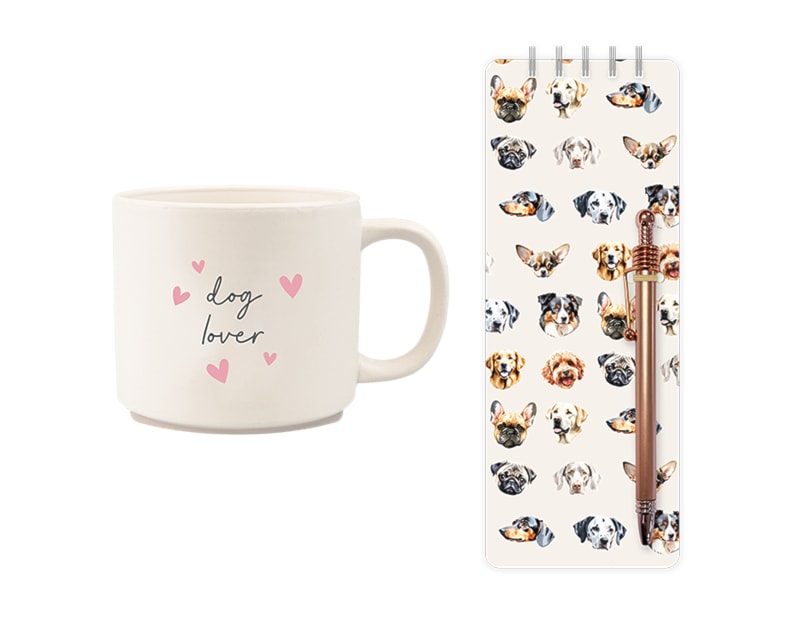 Wholesale Dog Mug and Notebook Set Wholesale Dog Mug and Notebook Set