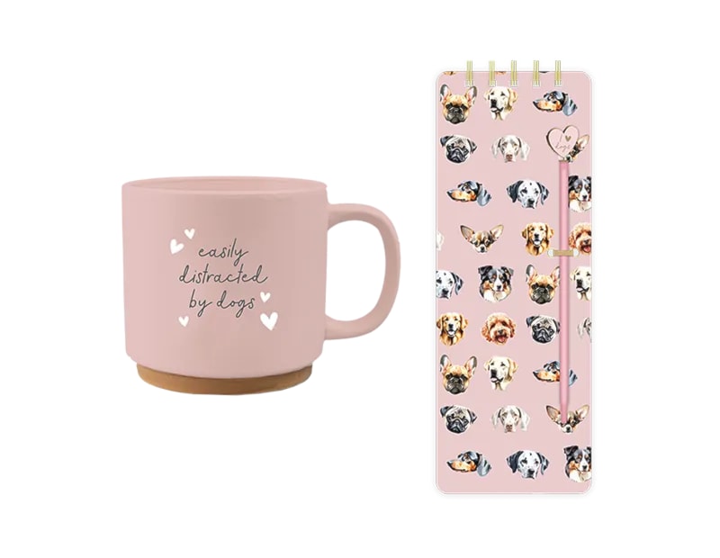 Wholesale Dog Mug and Notebook Set Wholesale Dog Mug and Notebook Set