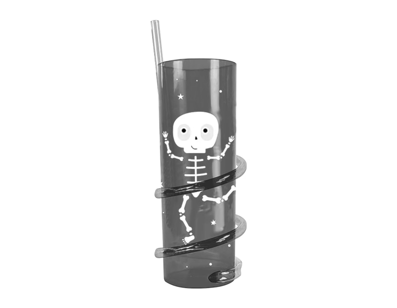 Wholesale Halloween spiral straw tumbler