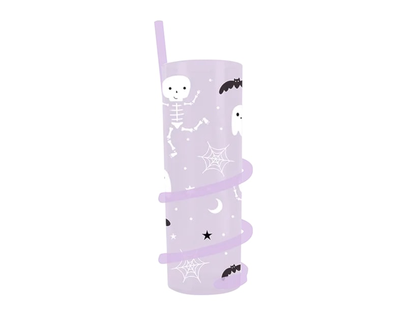 Wholesale Halloween spiral straw tumbler Wholesale Halloween spiral straw tumbler