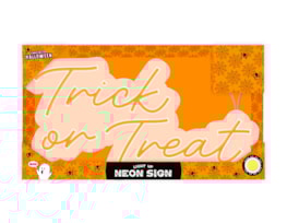 Wholesale Light Up Neon Trick Or Treat Sign Wholesale Light Up Neon Trick Or Treat Sign