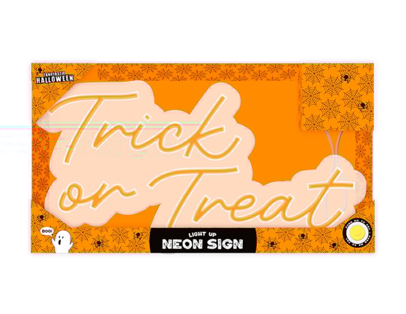 Wholesale Light Up Neon Trick Or Treat Sign Wholesale Light Up Neon Trick Or Treat Sign