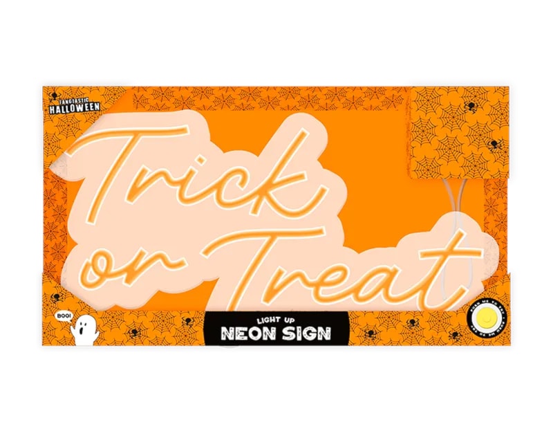 Wholesale Light Up Neon Trick Or Treat Sign