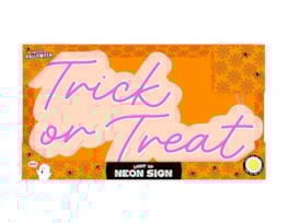 Wholesale Light Up Neon Trick Or Treat Sign Wholesale Light Up Neon Trick Or Treat Sign