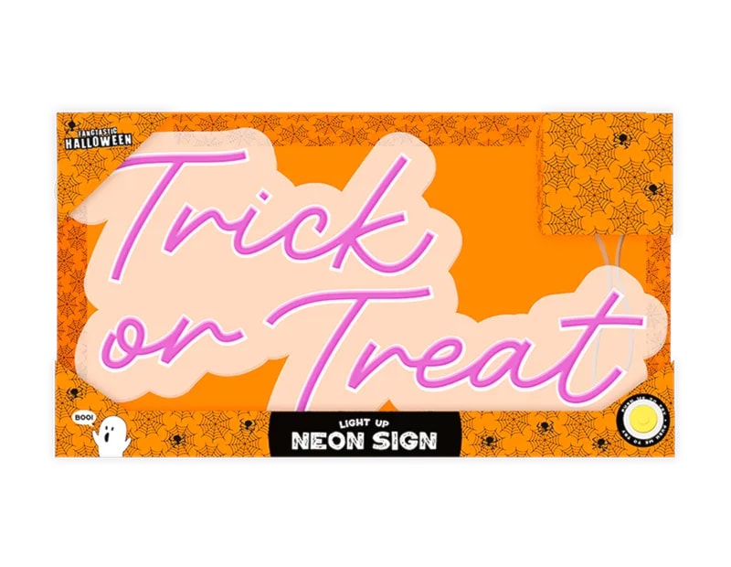 Wholesale Light Up Neon Trick Or Treat Sign Wholesale Light Up Neon Trick Or Treat Sign