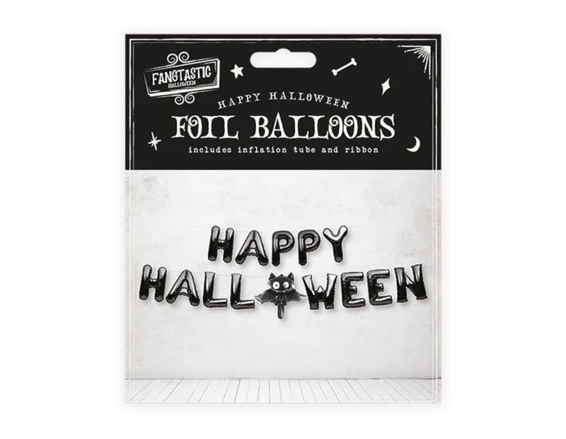 Wholesale Happy Halloween Slogan Foil Balloons