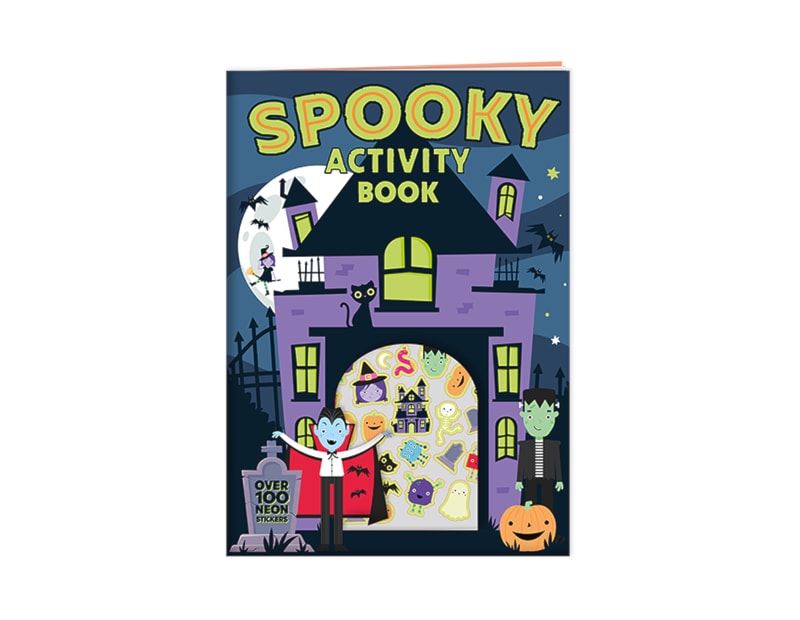 Wholesale Spooky Neon Sticker Activity Book 30 Page CDU