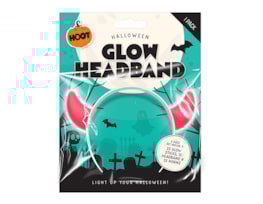 Wholesale Halloween Glow Headband CDU Wholesale Halloween Horns Glow Headband