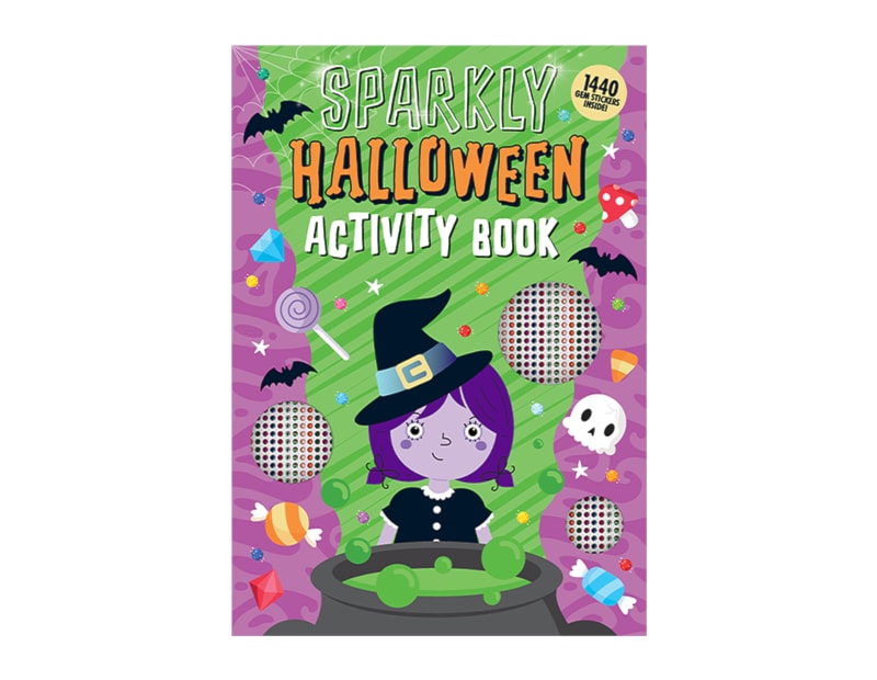 Halloween Childrens Gem Sticker and Colouring Book CDU