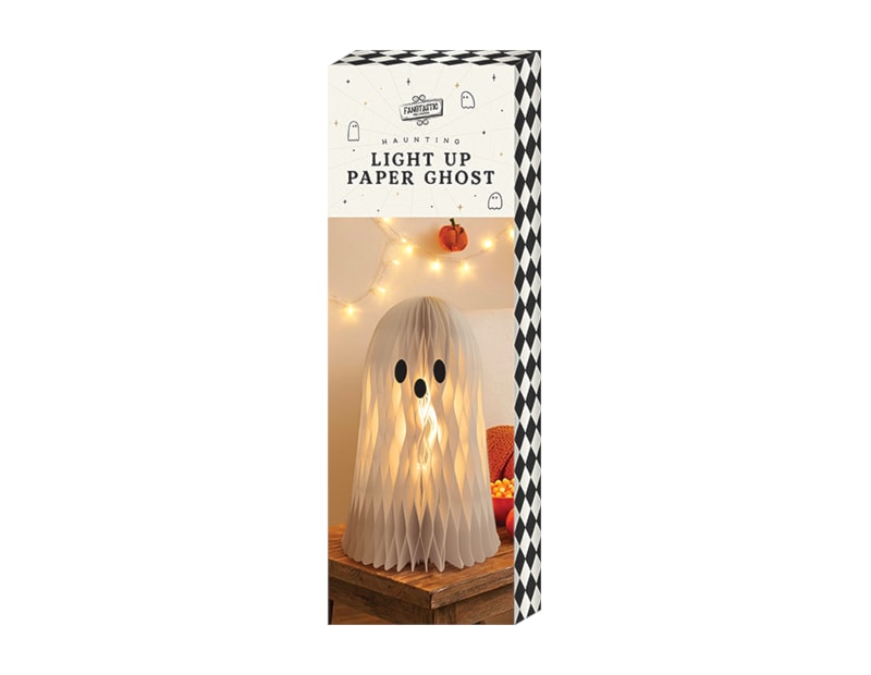 Halloween Light Up Paper Ghost CDU