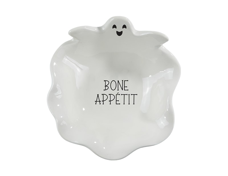 Halloween Slogan Ghost Bowl