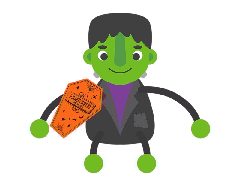 Halloween Sitting Ornament CDU