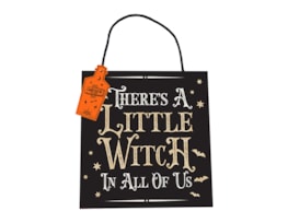 Halloween Spooky Hanging Plaque