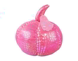 Halloween Iridescent Pumpkin Cushion 15cm