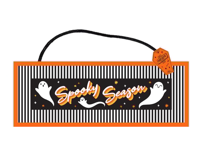 Halloween Hanging Sign 18 x 48cm