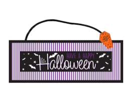 Halloween Hanging Sign 18 x 48cm Halloween Hanging Sign 18 x 48cm