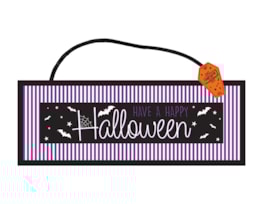 Wholesale Halloween Hanging Sign 18 x 48cm